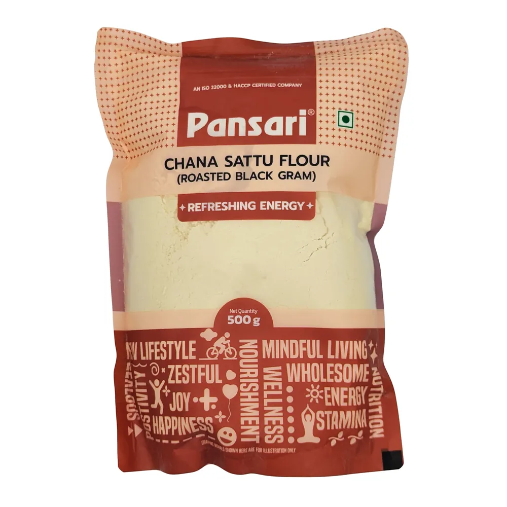 Roasted Black Gram Chana Sattu Flour Pansari 500g