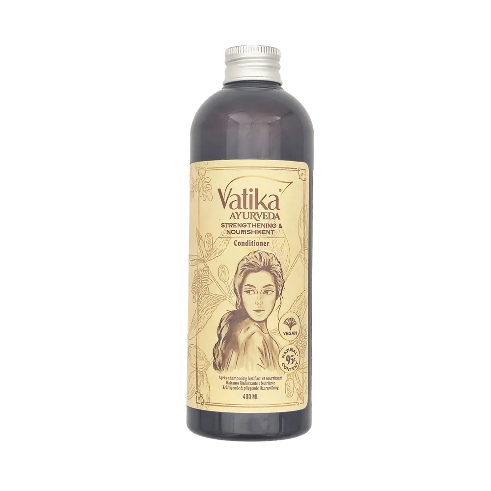 Ajurwedyjska odżywka wzmacniająca i odżywiająca do włosów Strengthening & Nourishment Conditioner Vatika Ayurveda 400ml