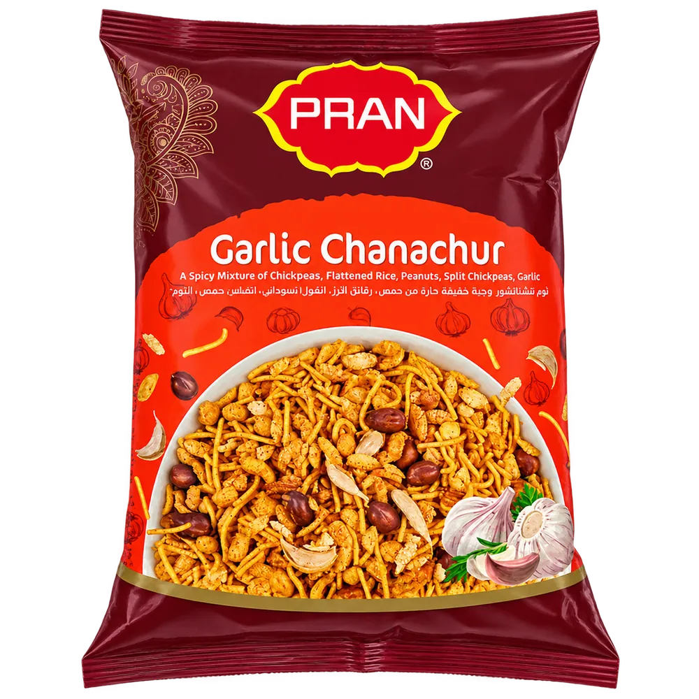 Spicy Garlic Snack Chanachur Mixture Pran 300g