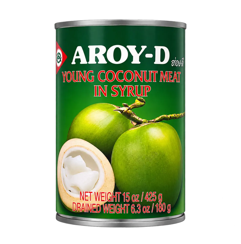 Miąższ młodego kokosa w syropie Young Coconut Meat Aroy-D 425g