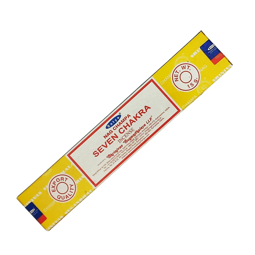 Kadzidełka Nag Champa 7 Chakra Incense Satya 15g
