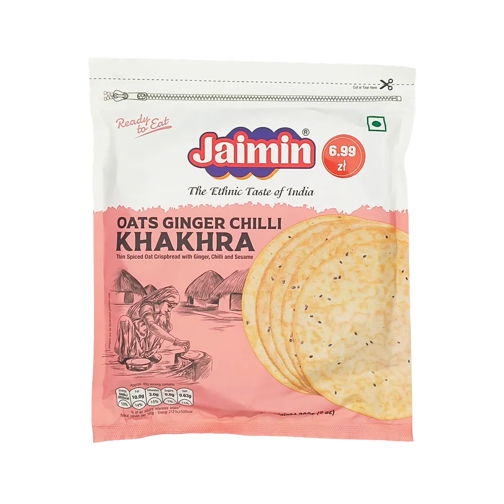 Oats Ginger Chilli Khakhra Jaimin 200g