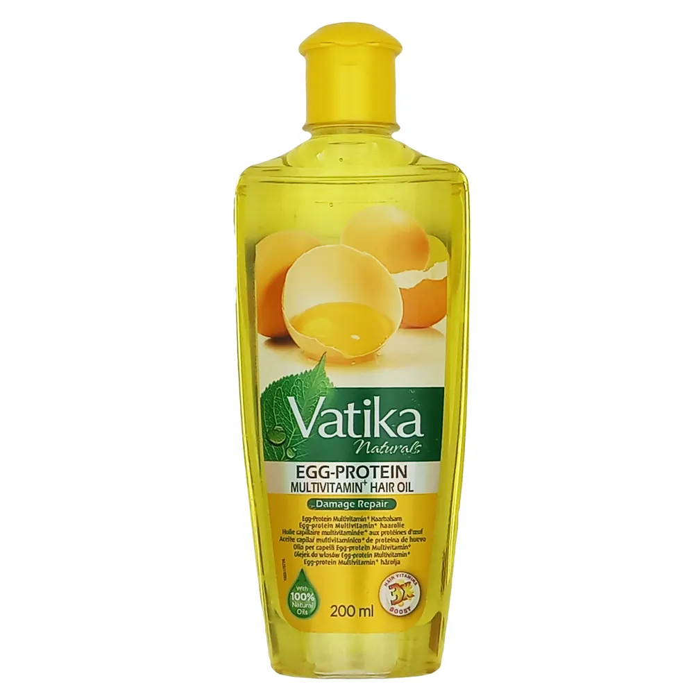 Olejek do włosów z proteinami jajka Multivitamin+Vatika Dabur 200ml