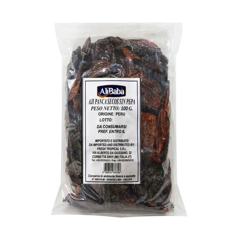 Suszone papryczki Aji Panca bez pestek Aji Panca Secos Sin Pepa AliBaba 100g