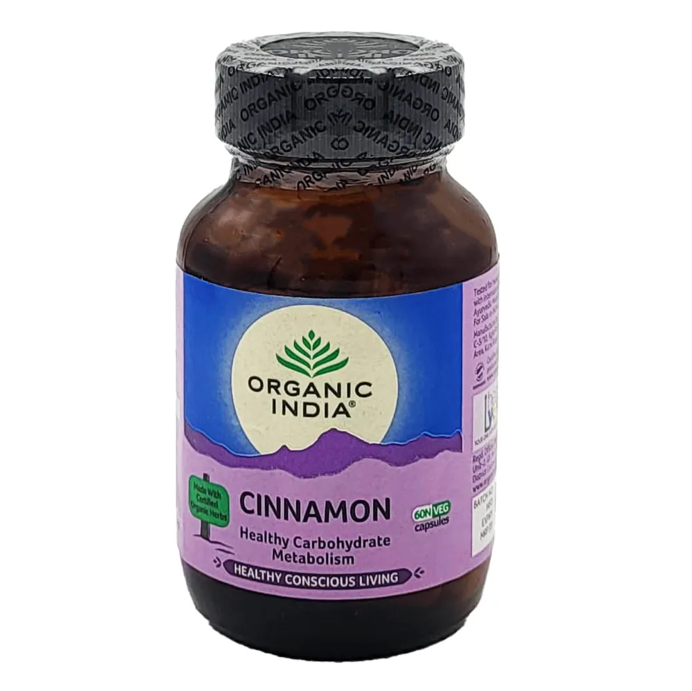 Cynamon Cinnamon Organic India 60 kapsułek