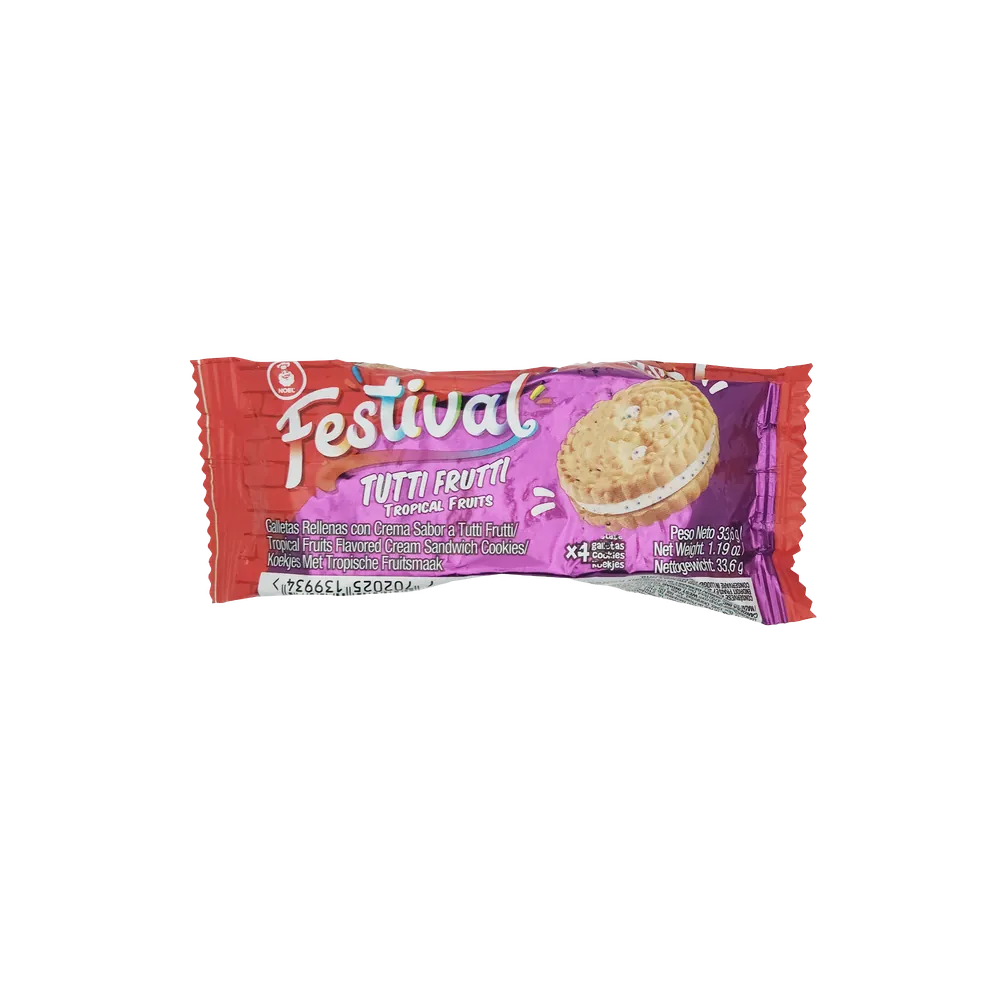 Tutti Frutti Festival Noel Tropical Fruit Flavored Cookies 33g