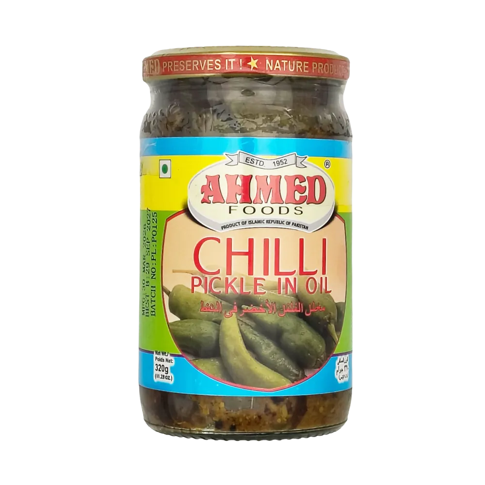 Marynowane chili w oleju Chilli Pickle in Oil Ahmed Foods 320g