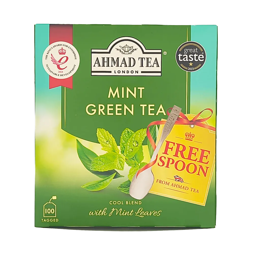 Herbata zielona miętowa Mint Green Tea Ahmad Tea 100 torebek