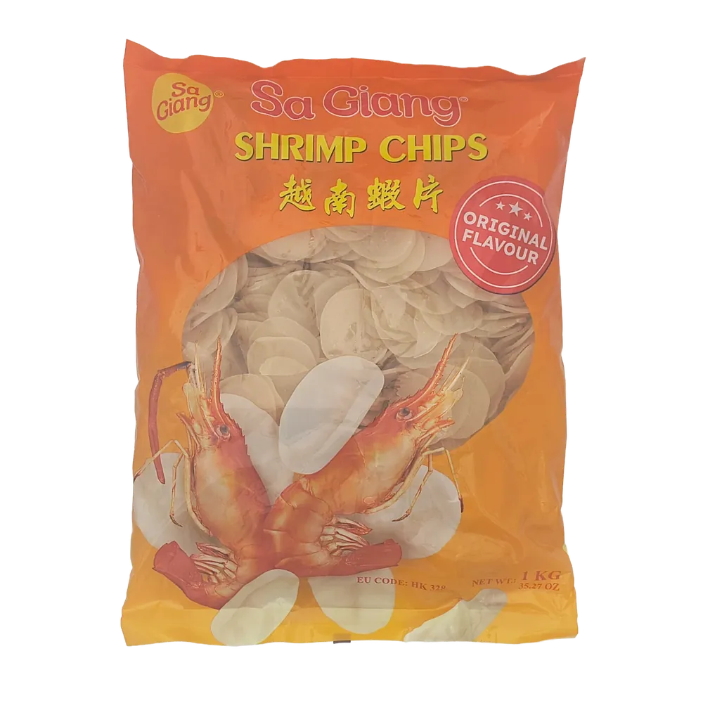 Chipsy krewetkowe do smażenia Shrimp Chips Sa Giang 1kg