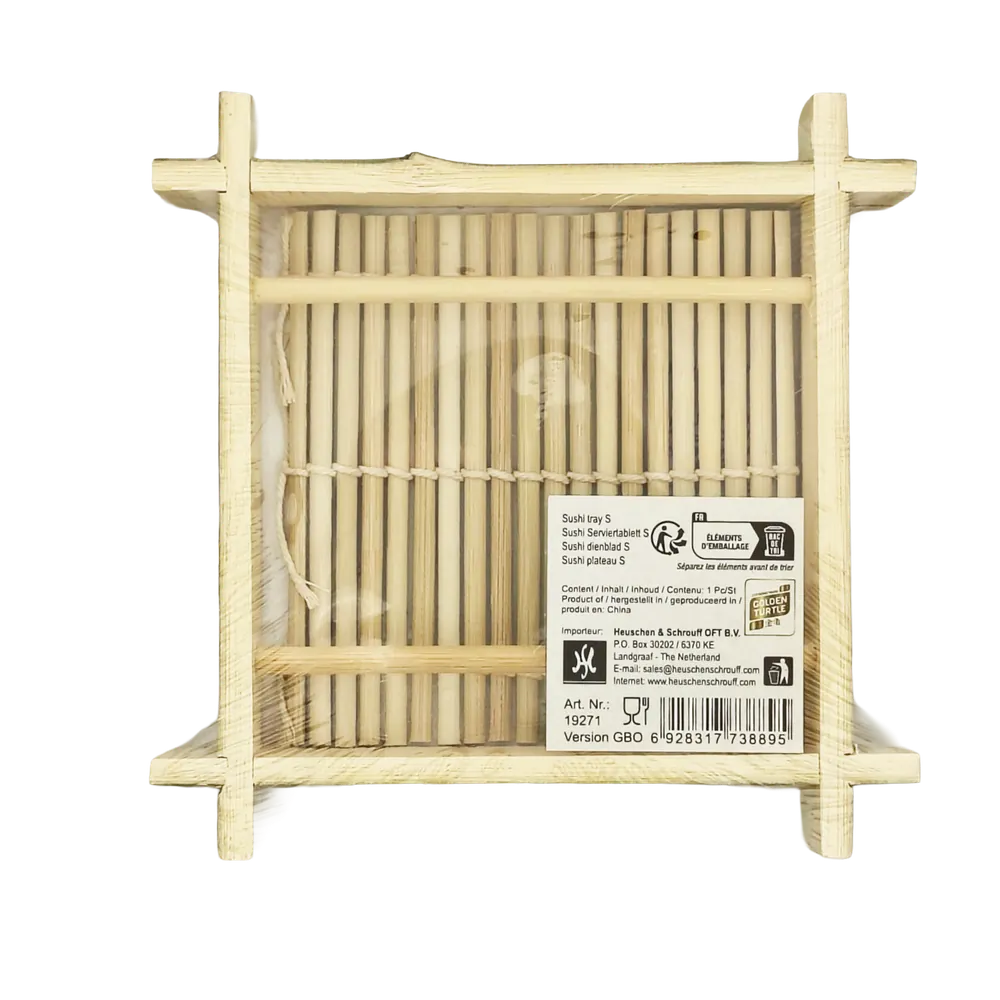 Tacka bambusowa do sushi 15x15cm Golden Turtle
