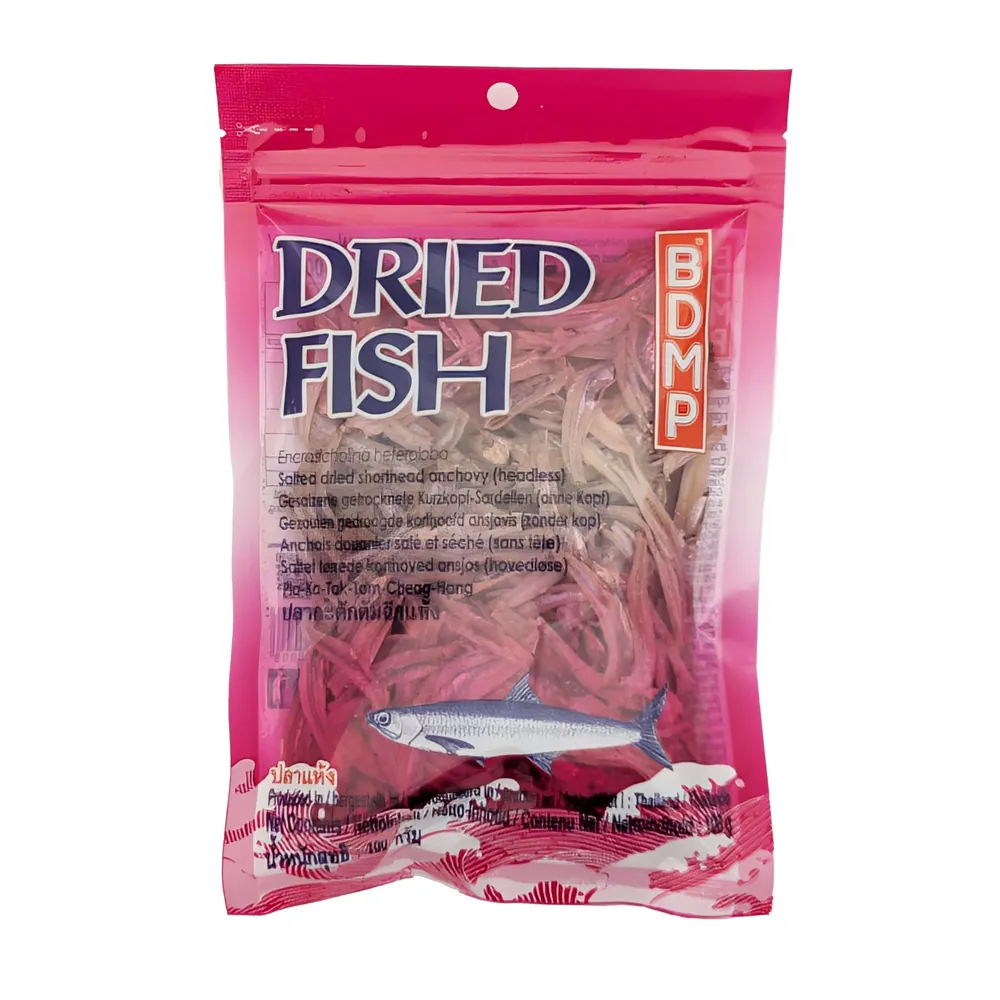 Suszone anchois bez głów Salted Dried Anchovy Headless BDMP 100g