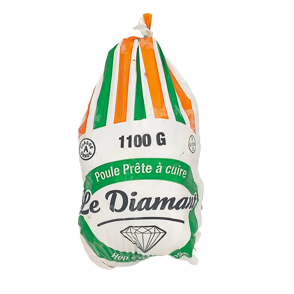 Frozen hen without giblets class A HALAL Hen Ready to Cook Le Diamant 1.1kg