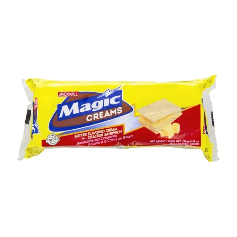 Butter Flavored Cream Cracker Sandwich Magic Creams Jack 'n Jill 280g