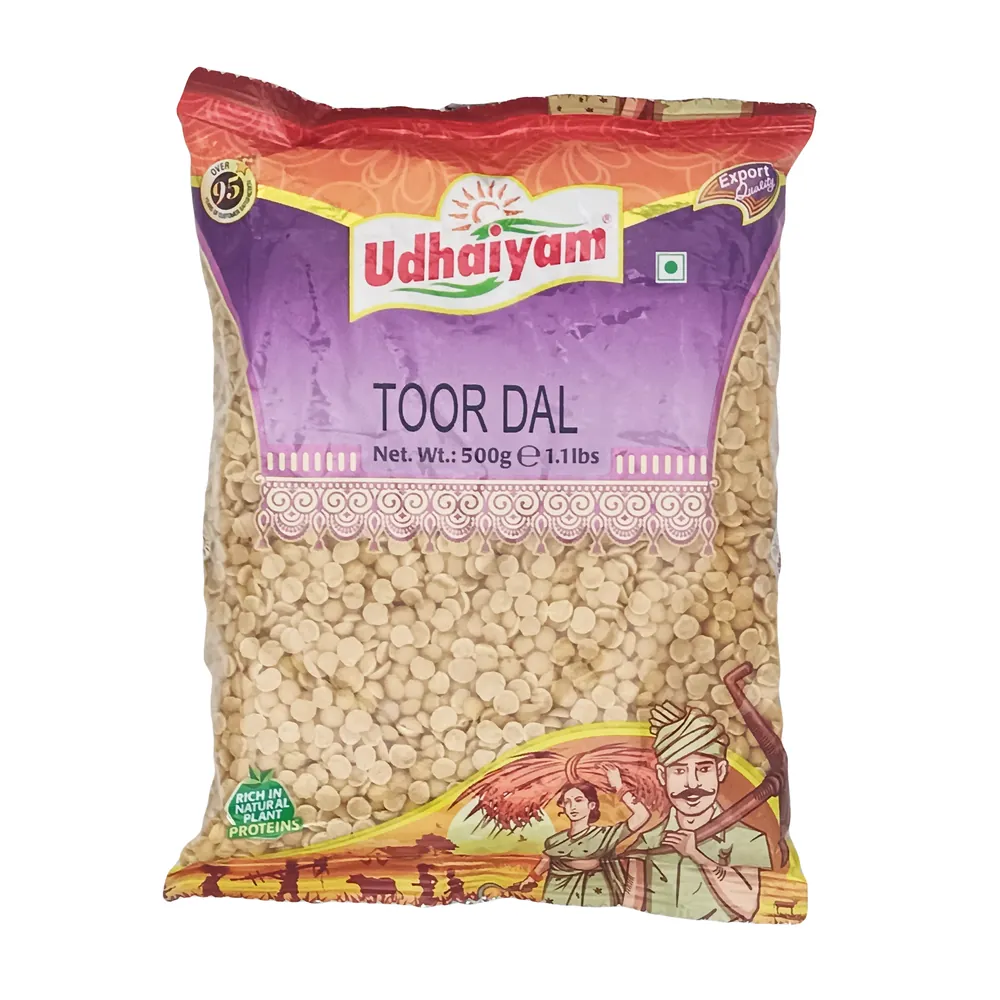 Gołębi groszek połówki łuskane Toor Dal Udhaiyam 500g