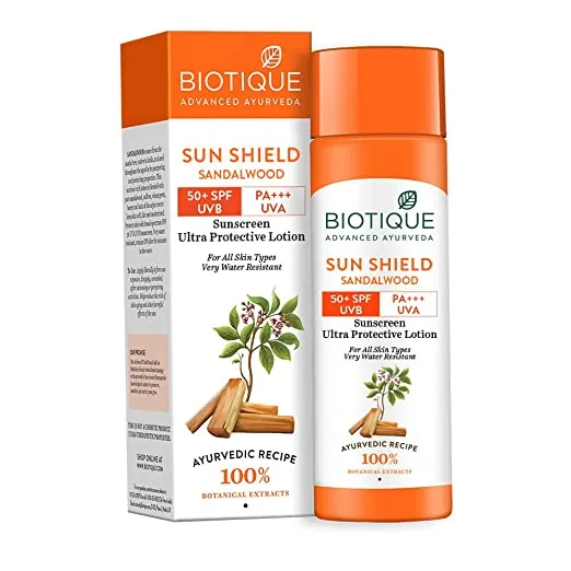 Cream with SPF 50+UVA/UVB Filter Biotique 120ml