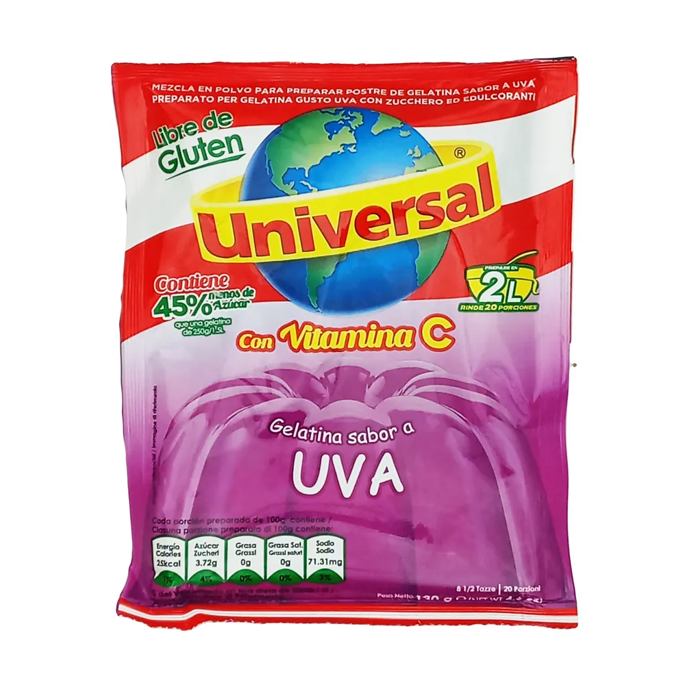 Galaretka winogronowa Gelatina Sabor A Uva Universal 130g