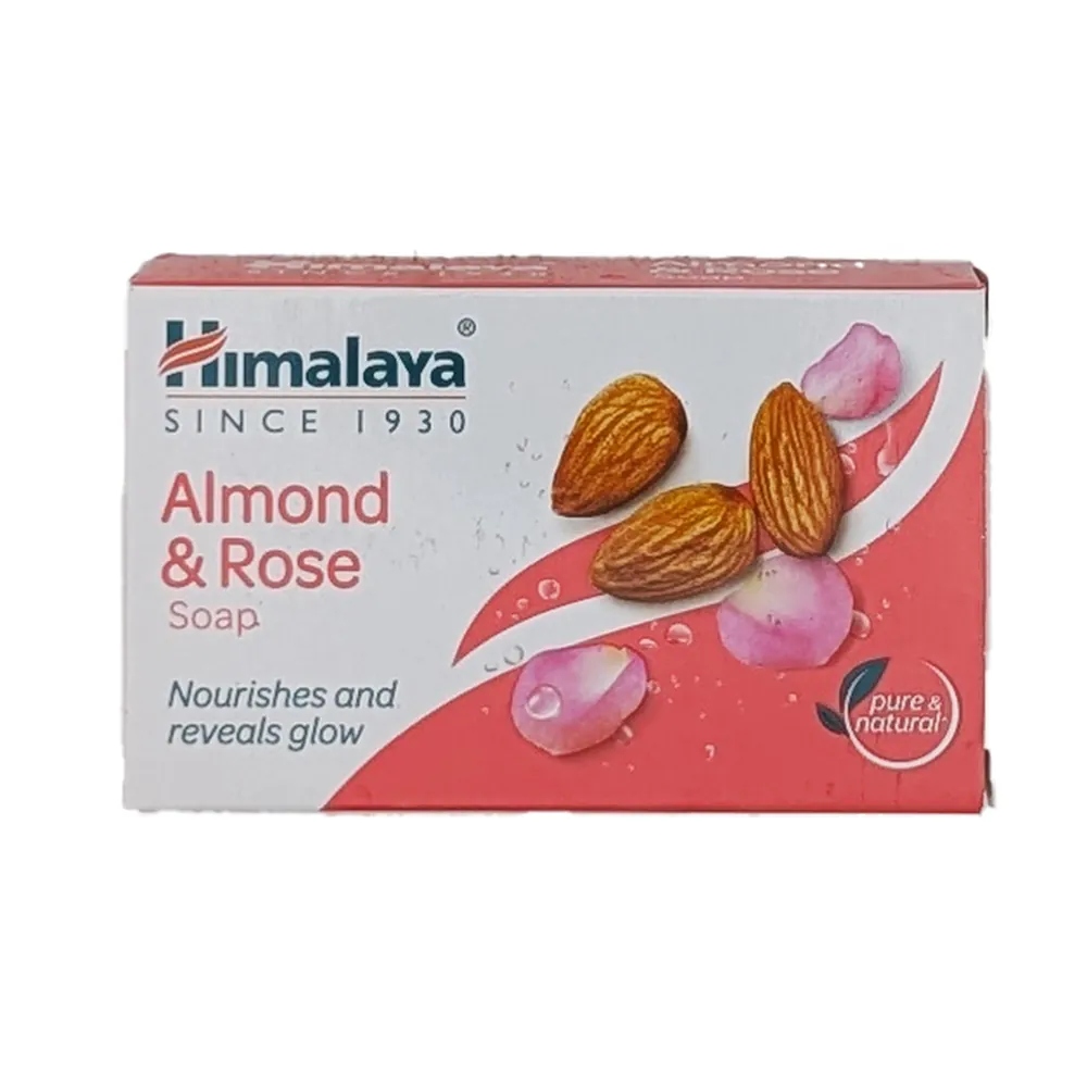 Moisturizing Almond & Rose Soap Bar Himalaya 75g