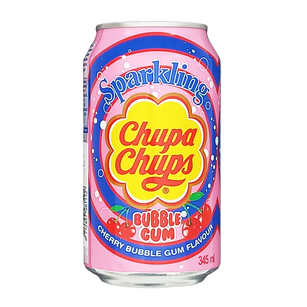 Napój gazowany Sparkling Cherry Bubble Gum Soda Chupa Chups 345ml