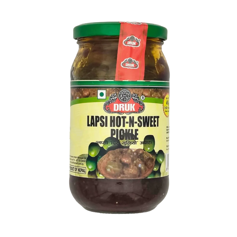 Słodko-pikantne pikle z owoców Lapsi Hot-N-Sweet Pickle Druk 400g