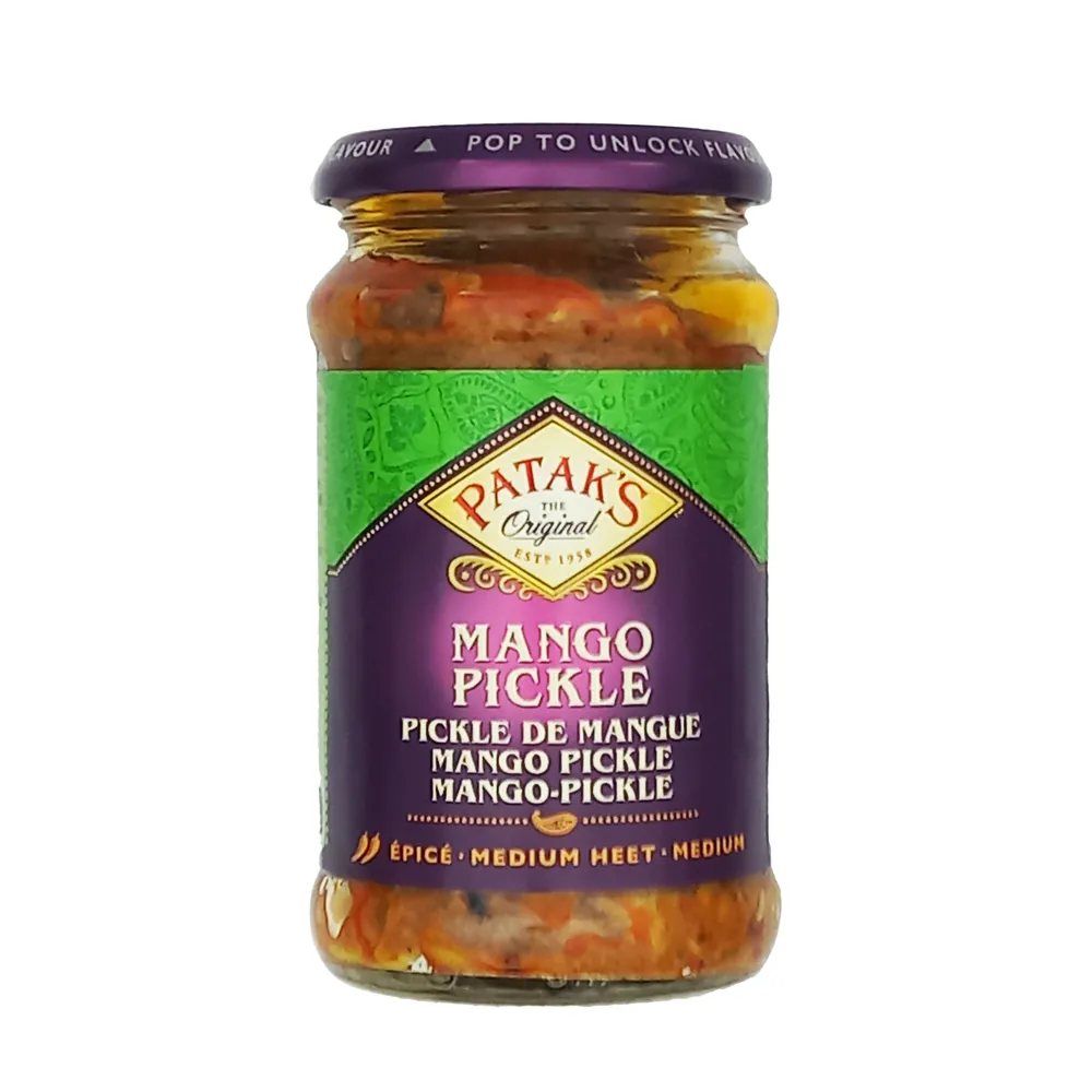 Pikle z mango średnio pikantne Mango Pickle Tangy Spicy Medium Patak's 283g