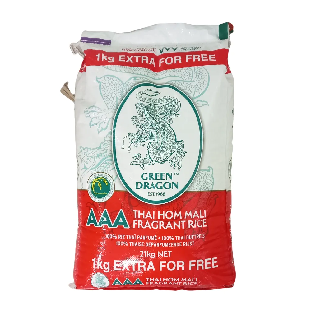 Thai Jasmine Rice Green Dragon 21kg