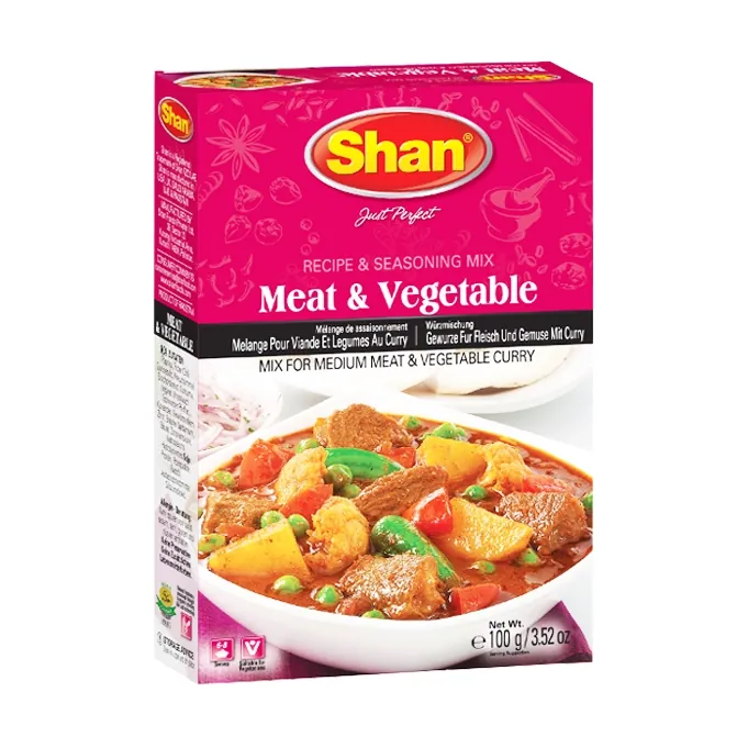 Przyprawa Meat and Vegetable Curry Shan 100g
