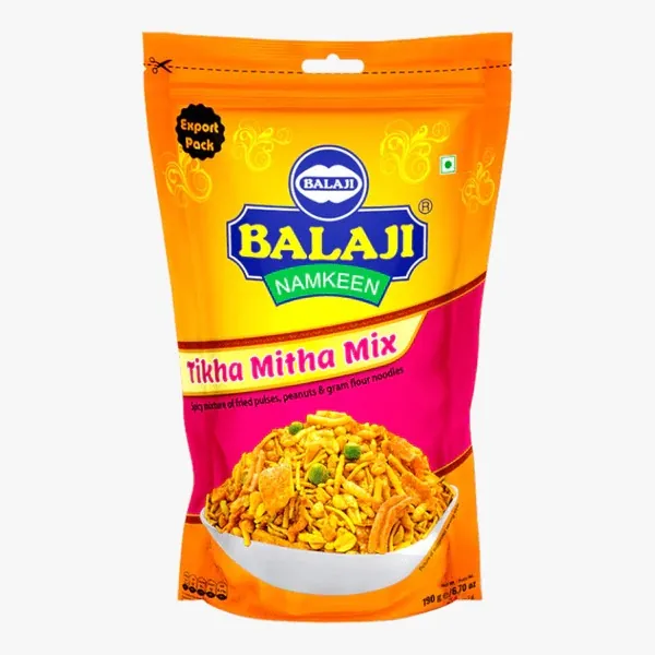 Indian Snack Mix Tikha Mitha Mix Balaji 190g