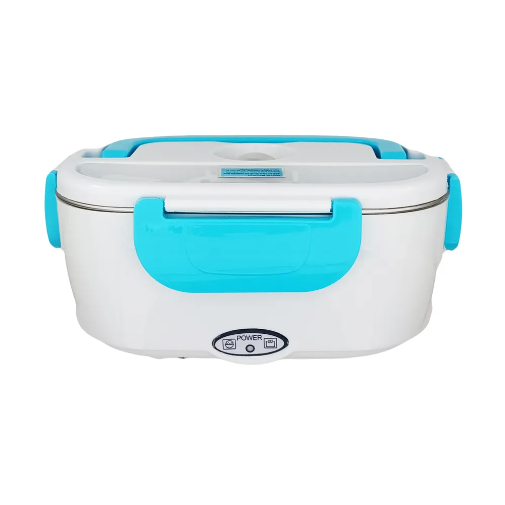 Lunch box stalowy elektryczny niebieski Blue Steel Heated Lunch Box