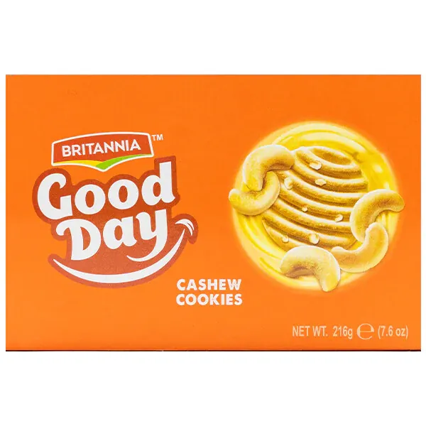 Ciasteczka z orzechami nerkowca Good Day Britannia 216g