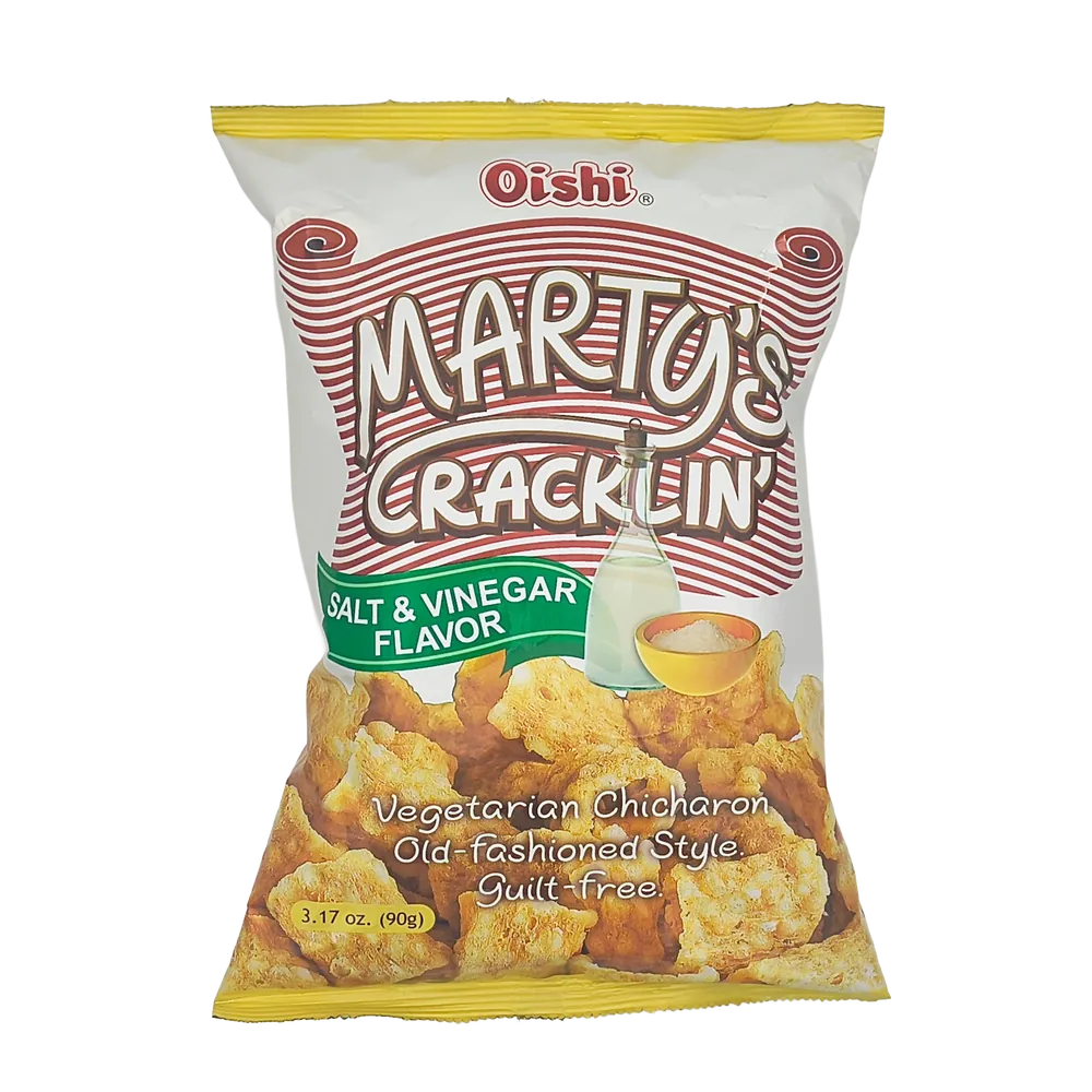 Chrupki o smaku soli i octu Marty's Cracklin Salt & Vinegar Flavor Oishi 90g