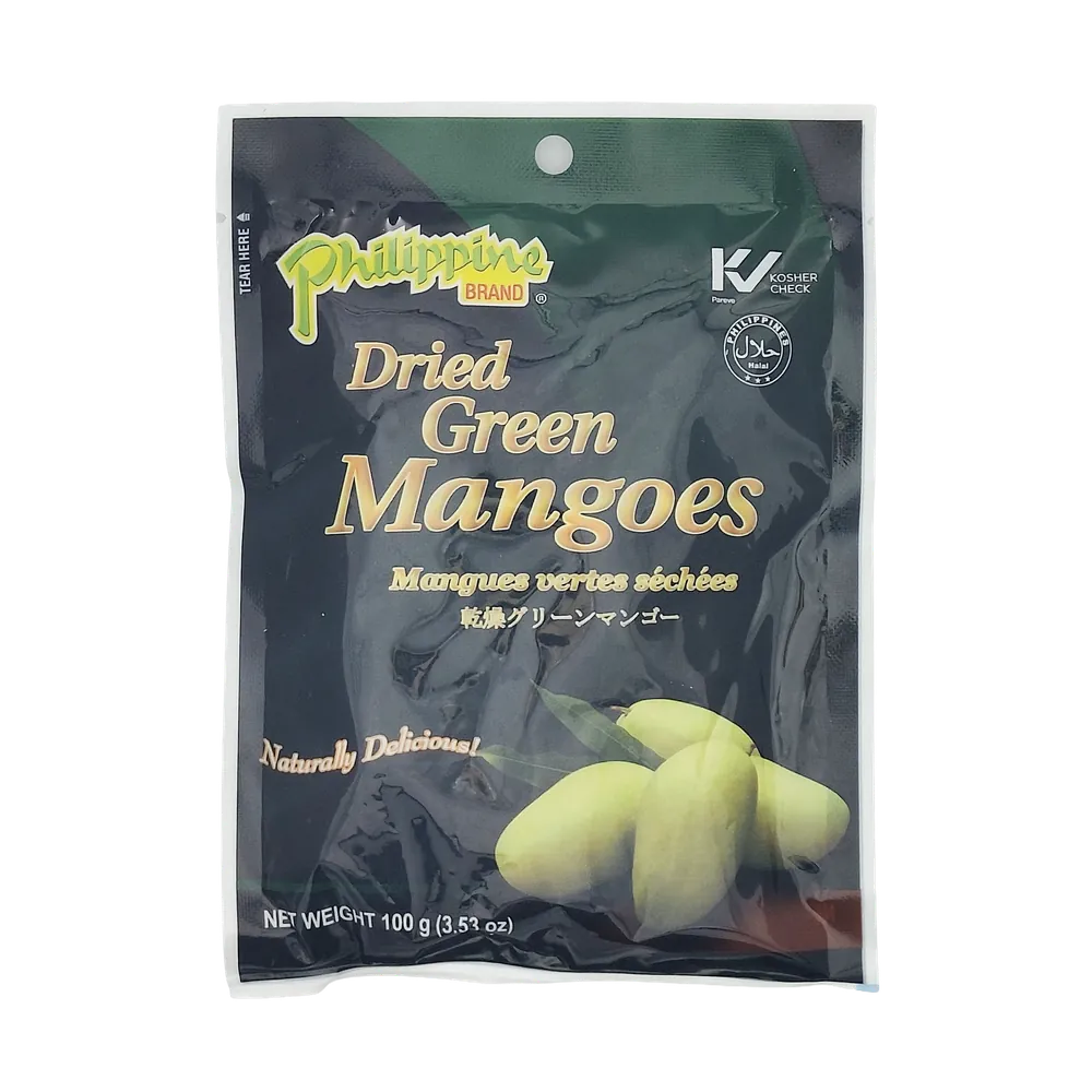 Suszone zielone mango Dried Green Mangoes Philippine Brand 100g