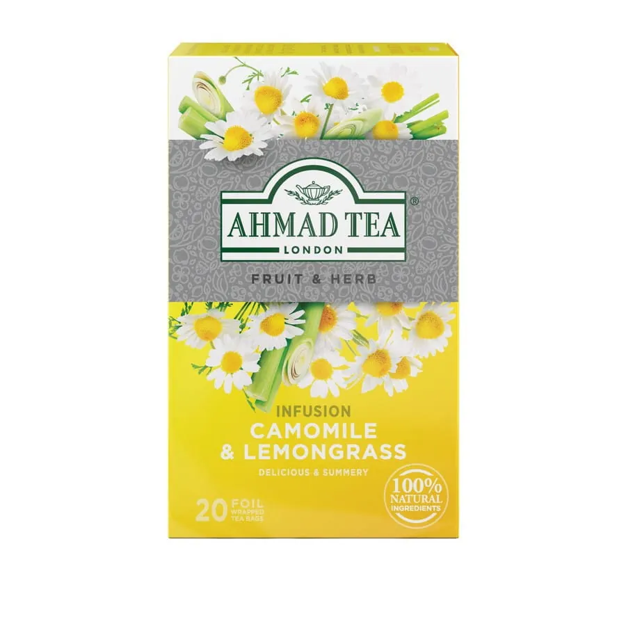 Napar rumianek i trawa cytrynowa Camomile Lemongrass Ahmad Tea 20 torebek
