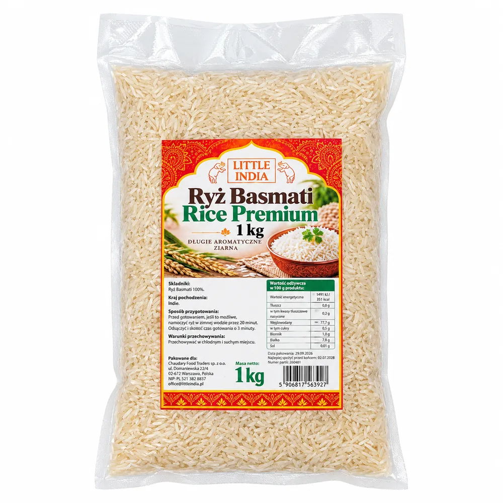 Ryż basmati Premium Basmati Rice Little India 1kg
