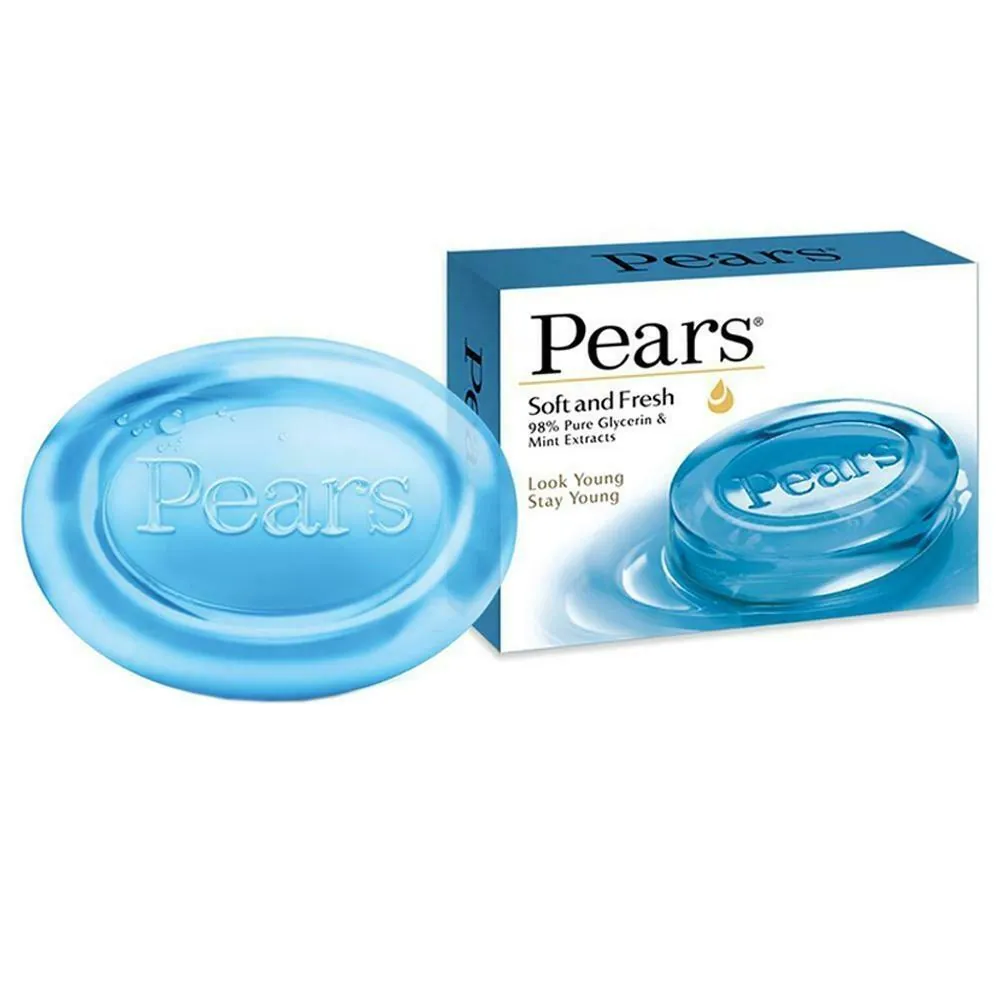 Glycerin Bar Soap with Mint Soft and Fresh Pears 100g