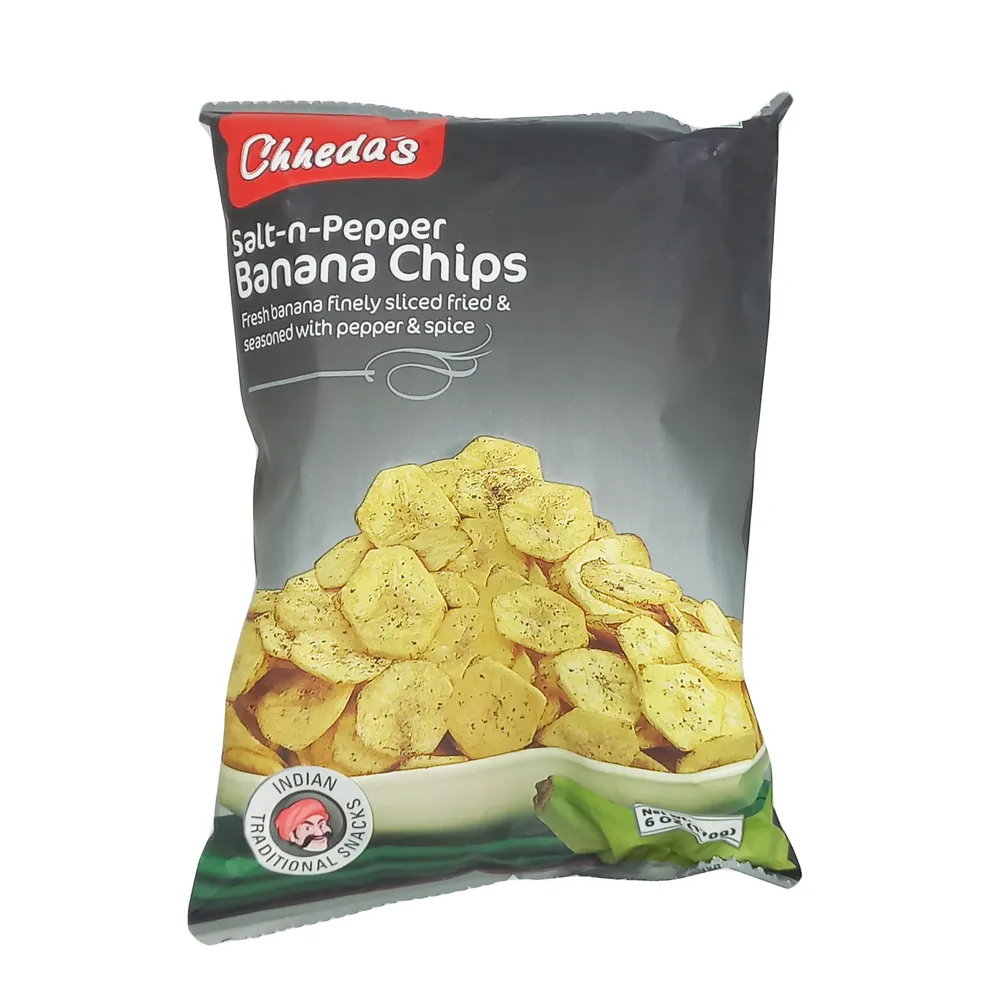 Chipsy Bananowe ostre Pepper Banana Chips Chheda's 170g