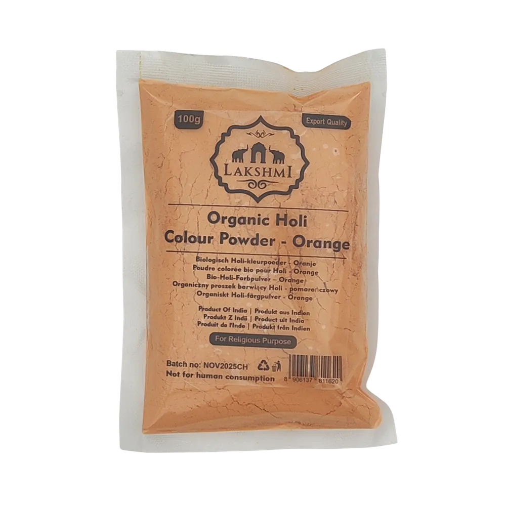 Holi Colour Powder Orange Lakshmi 100g