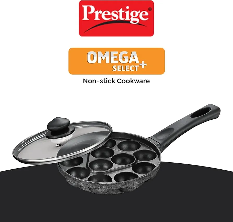 Omega Select Plus Non-stick Paniyarakkal / Appe Patra Prestige 24 cm (16 Pits)