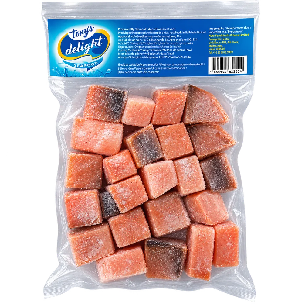 Mrożone kostki z marlina bez skóry i ości Frozen Marlin Cubes Skinless Boneless Tony’s Delight Seafood 770g