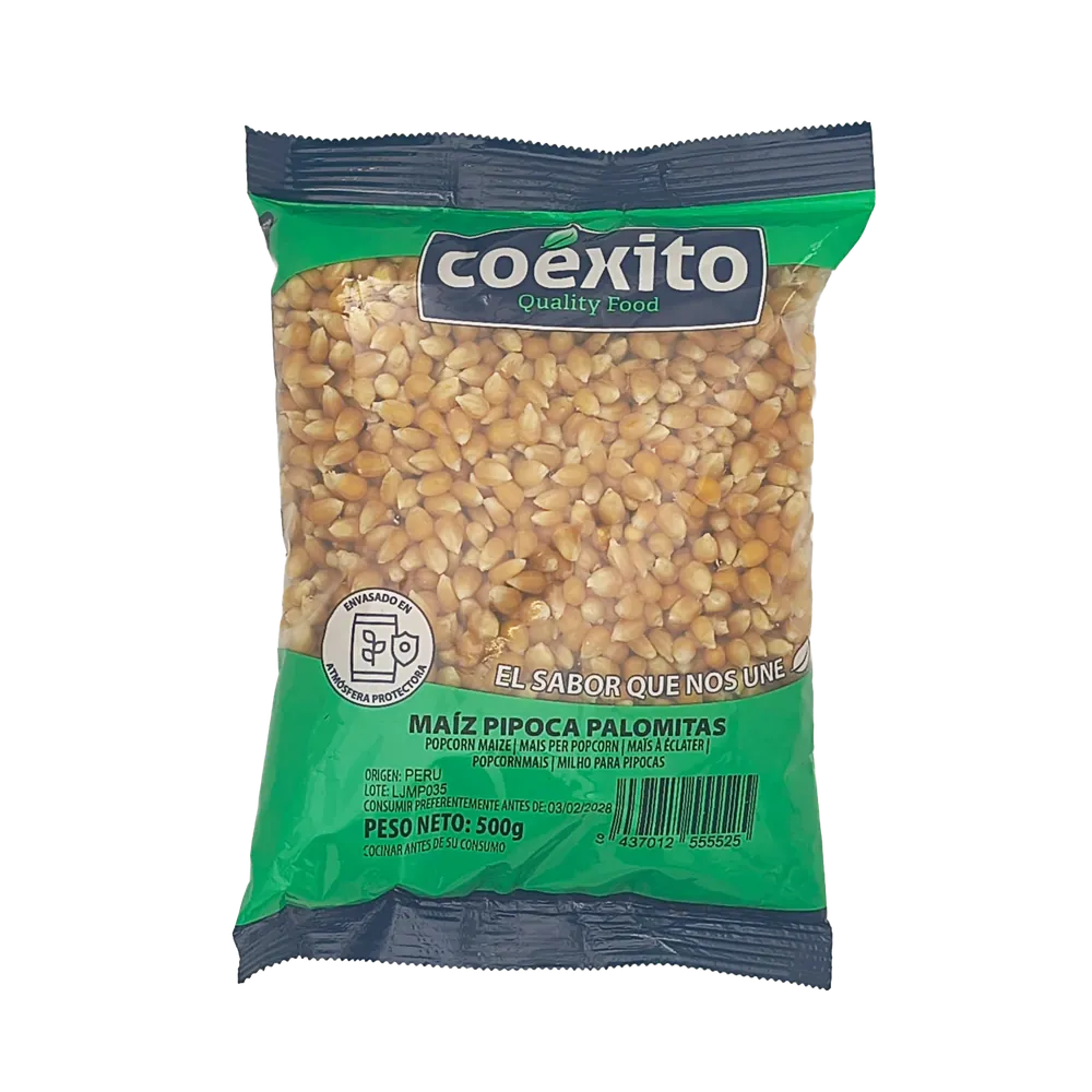 Kukurydza ziarna Popcorn Maiz Pipoca Polomitas Coexito 500g