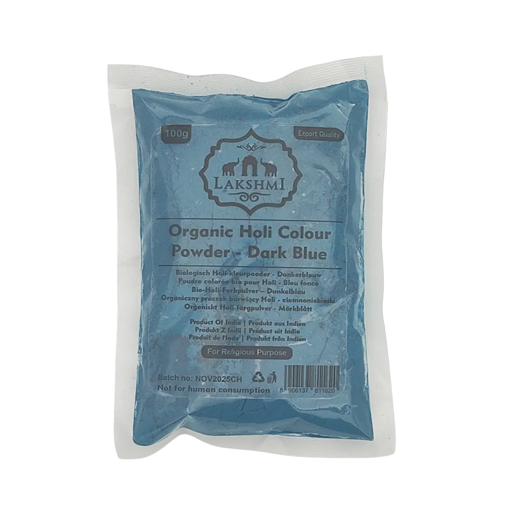 Blue Organic Holi Colour Powder Lakshmi 100g
